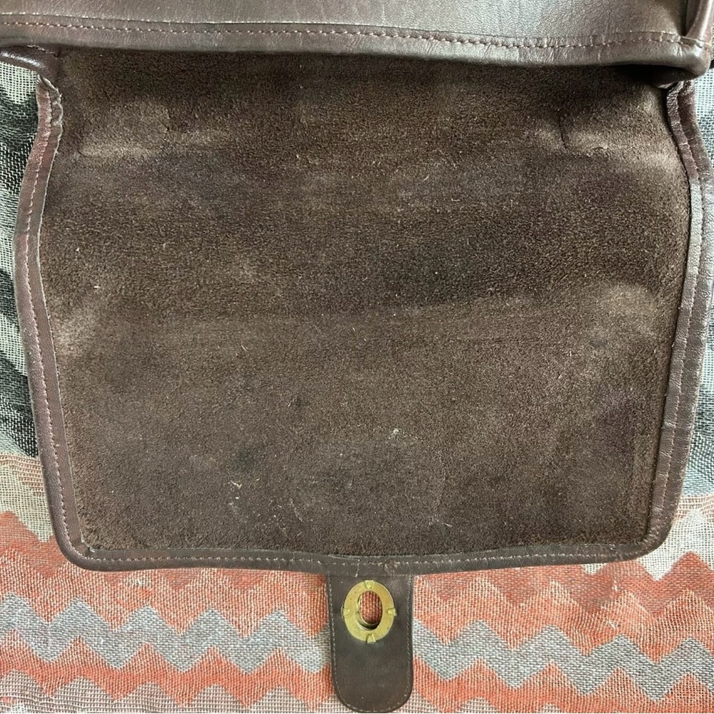 Coach Vintage Brown Leather Station Bag - Top Handle Purse 5130 Classic Classy - Picture 12 of 14